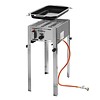 Hendi Barbecue à gaz en acier inoxydable | Incl. Poêle + Grill