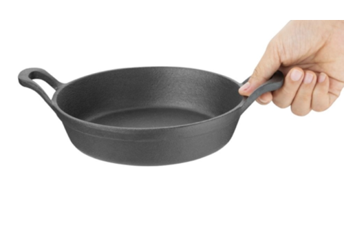  HorecaTraders Olympia cast iron skillet pan 180(Ø)mm 