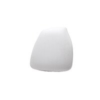 Coussin similicuir blanc pour chaise Napoléon/Tiffany - 38,5 x 40 x 2,5 cm (l x p x h)