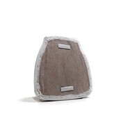 Coussin similicuir blanc pour chaise Napoléon/Tiffany - 38,5 x 40 x 2,5 cm (l x p x h)