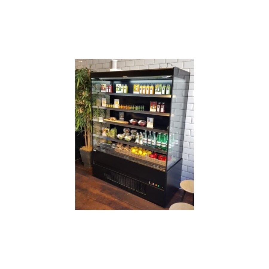 Wandkühlung | Kronos 130 | schwarz und weiß | mit Nachtvorhang | B131 x T67 x H192 cm | 46244