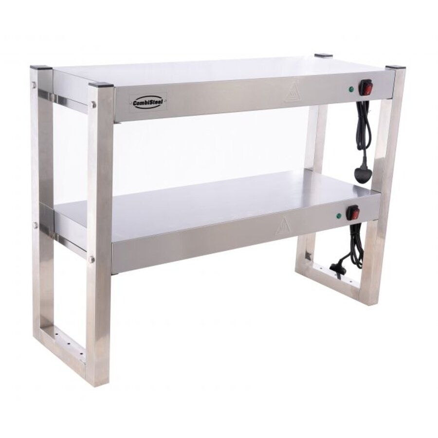Pont thermique en acier inoxydable pour livraison à 2 niveaux 900 x 300 x 650 mm