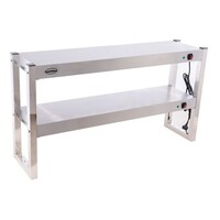 RVS warmtebrug voor afgifte 2 plateaus 1200 x 300 x 650 mm -