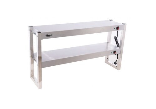  Combisteel RVS warmtebrug voor afgifte 2 plateaus 1200x 300 x 650 mm - 