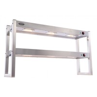 RVS warmtebrug voor afgifte 2 plateaus 1200 x 300 x 650 mm -