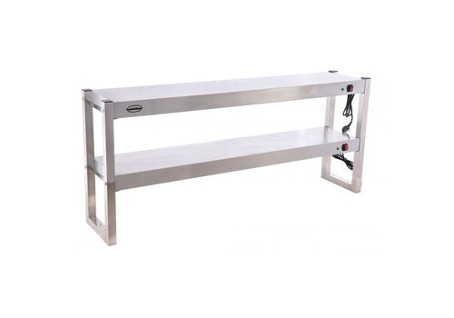  Combisteel Pont thermique en acier inoxydable pour livraison à 2 niveaux 1500 x 300 x 650 mm 