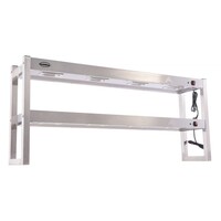 Pont thermique en acier inoxydable pour livraison à 2 niveaux 1500 x 300 x 650 mm