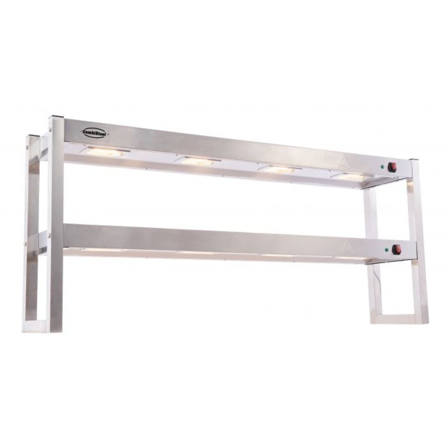 Pont thermique en acier inoxydable pour livraison à 2 niveaux 1500 x 300 x 650 mm