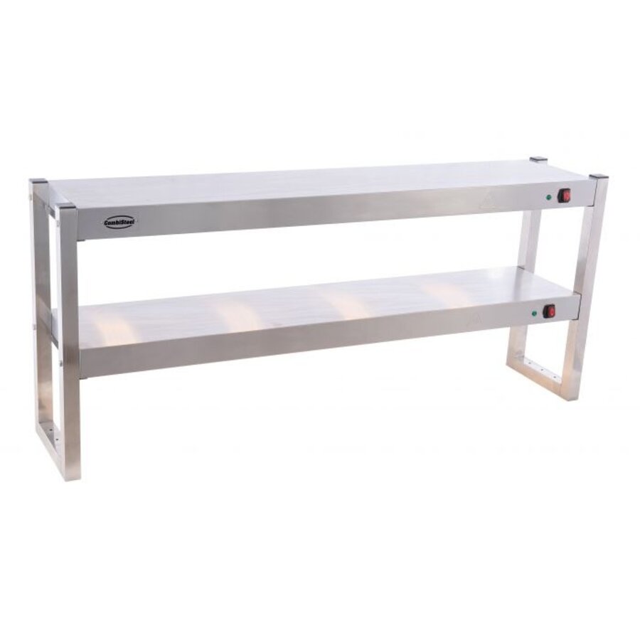 Pont thermique en acier inoxydable pour livraison à 2 niveaux 1500 x 300 x 650 mm