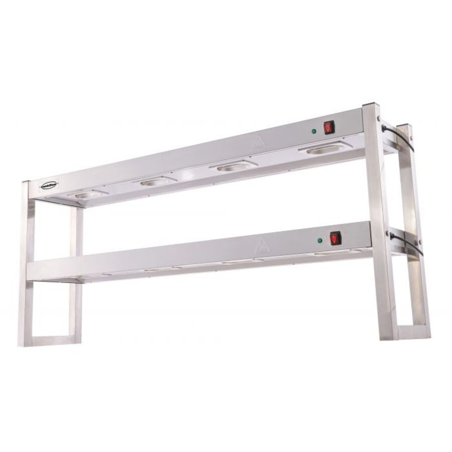 Pont thermique en acier inoxydable pour livraison à 2 niveaux 1500 x 300 x 650 mm