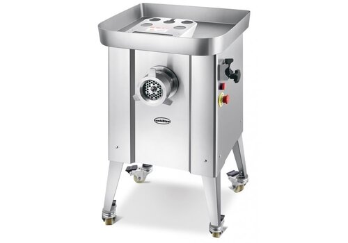  Combisteel Hachoir à viande professionnel 32 - 500 kg/h 400 V - Roues 566 x 520 x 927 mm 