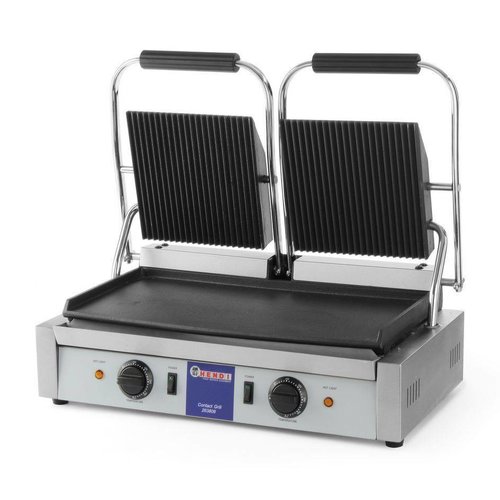  Hendi Contact grill double | 57x37x21 cm 