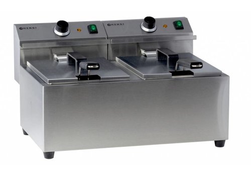 Hendi Electric Fryer MasterCook | 2x8 Liter 
