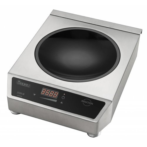 Hendi Digital einstellbarer runder Induktionswok | 3500 Watt 