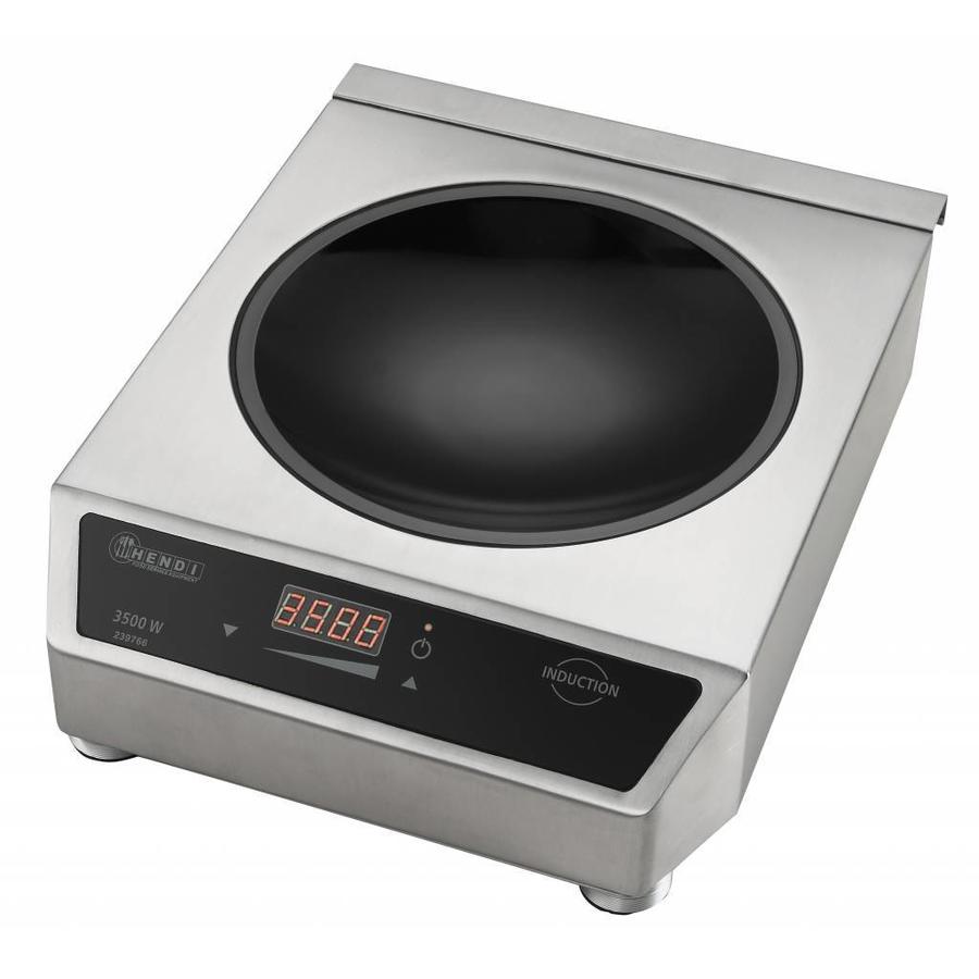 Digital einstellbarer runder Induktionswok | 3500 Watt