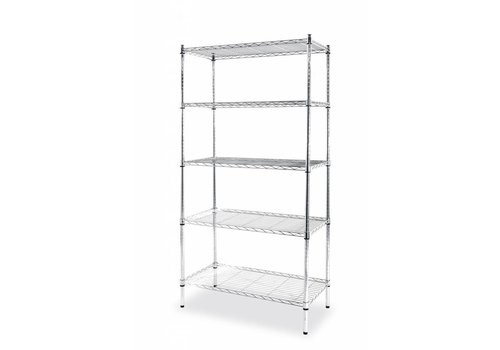  Hendi Storage rack chrome-plated | 910x455x (h) 1830 mm 