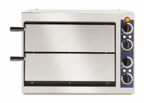  Hendi Horeca Double Pizza Oven | 2400 Watts | 2 Pizzas 