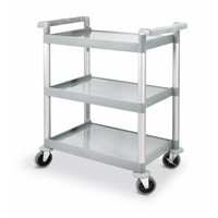 Chariot de service en plastique 3 étagères
