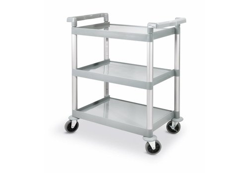  Hendi Chariot de service en plastique 3 étagères 95(h)x41x80cm 