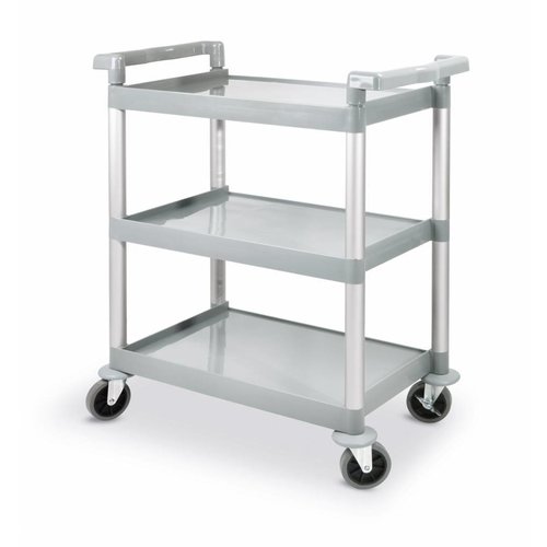  Hendi Chariot de service en plastique 3 étagères 95(h)x41x80cm 