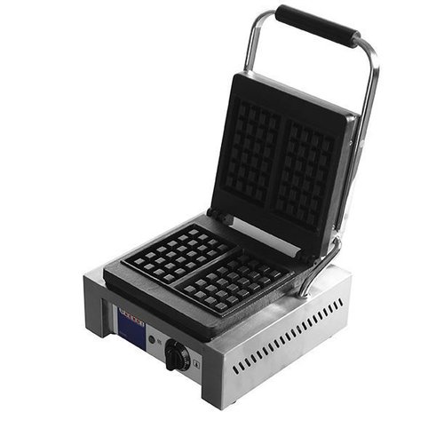  Hendi Stainless Steel Waffle Iron | Liege Waffles | 4x6CM 