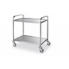 Hendi Chariot de service en acier inoxydable 2 étagères | 90x59x93 cm