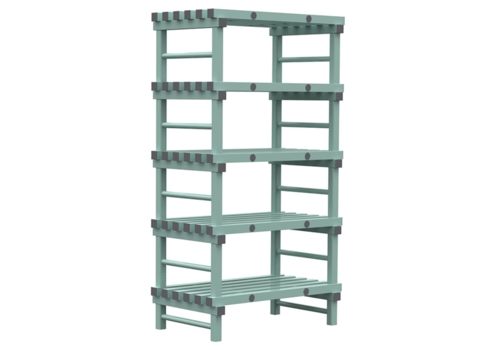  HorecaTraders Étagère REA Euro 4 étagères 1500(l)x500(p)x1750(h)mm 