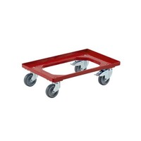 Dollies 600x400mm 2 with fixed wheels 2 swivel wheels with brake