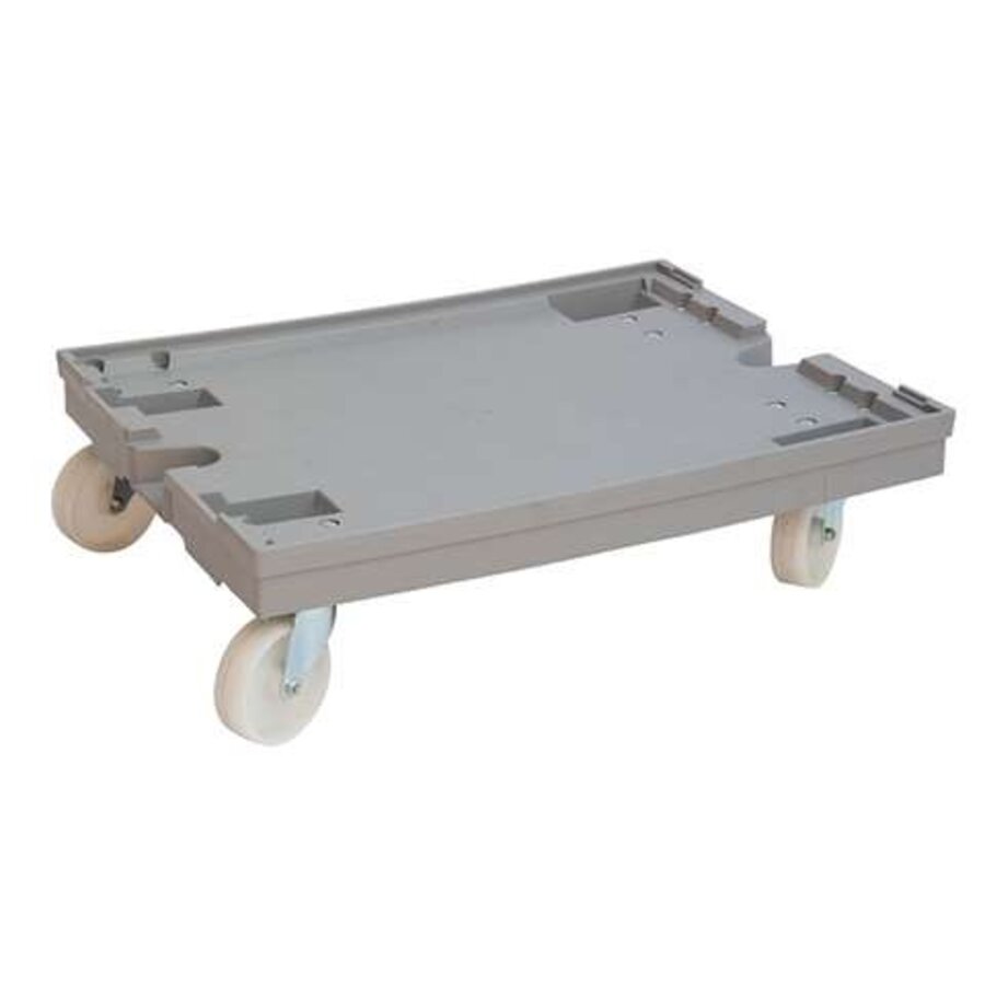 Châssis de transport 600x800x200mm roues pivotantes en polyamide Gris