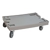 Dolly 600x800x200mm met  rubber wielen Grijs
