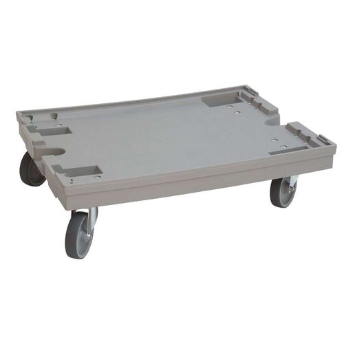  HorecaTraders Dolly 600x800x200mm with rubber wheels Grey 
