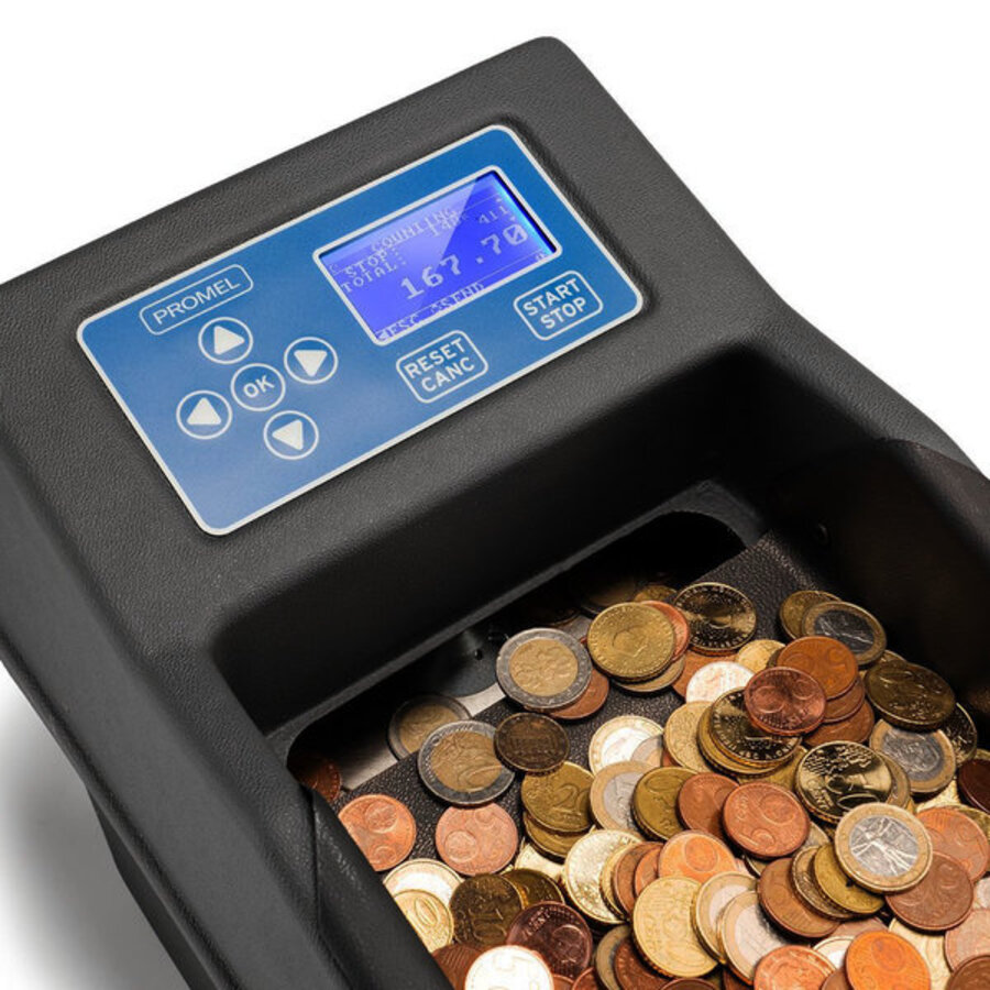 Compteuse de pièces | PRO 801-M | 1800/min | Saisissez 800 pièces / Recevez un nombre illimité | 280x460x320(h)mm