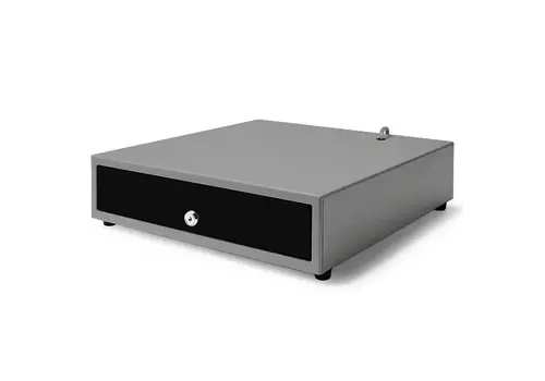  HorecaTraders Cash Drawer Black/Gray 8 Coin Slots + 4 Note Slots Electric (24V) 440x460x110mm 