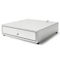 Kassenlade 423 Weiß/Edelstahl 8 Münzfächer + 4 Scheinfächer Elektrisch (12V/24V) 405x423x113mm