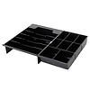 HorecaTraders Inzetbak Kassaladen 335 8 Muntvakken + 5 Biljetvakken 300x231x50mm