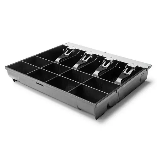  HorecaTraders Tiroir-caisse à tiroirs 410 Standard(+) 8 compartiments à pièces + 4 compartiments à billets 350x320x60mm 