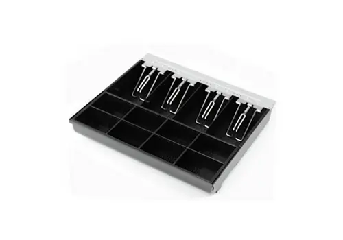  HorecaTraders Tiroir-caisse à tiroir-caisse 425 8 compartiments à pièces + 4 compartiments à billets 373x323x62mm 