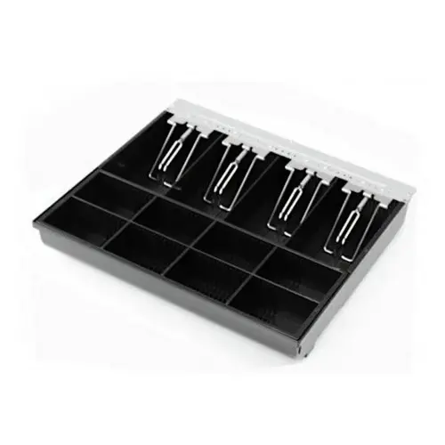  HorecaTraders Tiroir-caisse à tiroir-caisse 425 8 compartiments à pièces + 4 compartiments à billets 373x323x62mm 