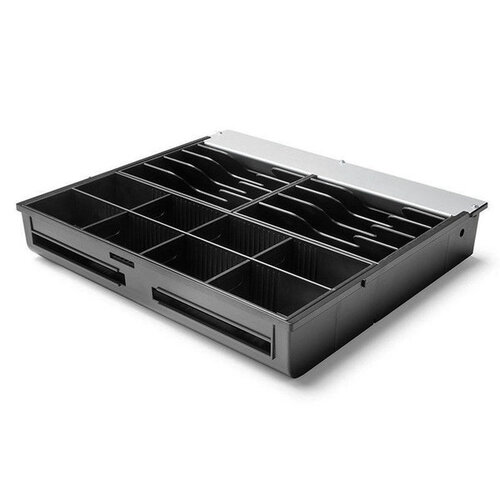  HorecaTraders Tiroir à insertion Tiroirs-caisses 410 Standard(+) 8 compartiments à pièces + 8 compartiments à billets Bac à pièces Amovible 350x320x60mm 
