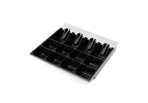  HorecaTraders Inzetbak Kassaladen 460 8 Muntvakken + 4 Biljetvakken 366x369x61mm 