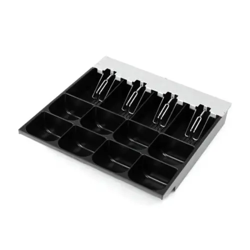  HorecaTraders Insert tray cash drawers 460 8 coin compartments + 4 banknote compartments 366x369x61mm 