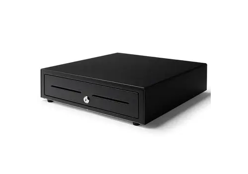  HorecaTraders Cash Drawer 410 USB Black 8 Coin Slots + 4 Note Slots Electric (USB) 410x415x110mm 