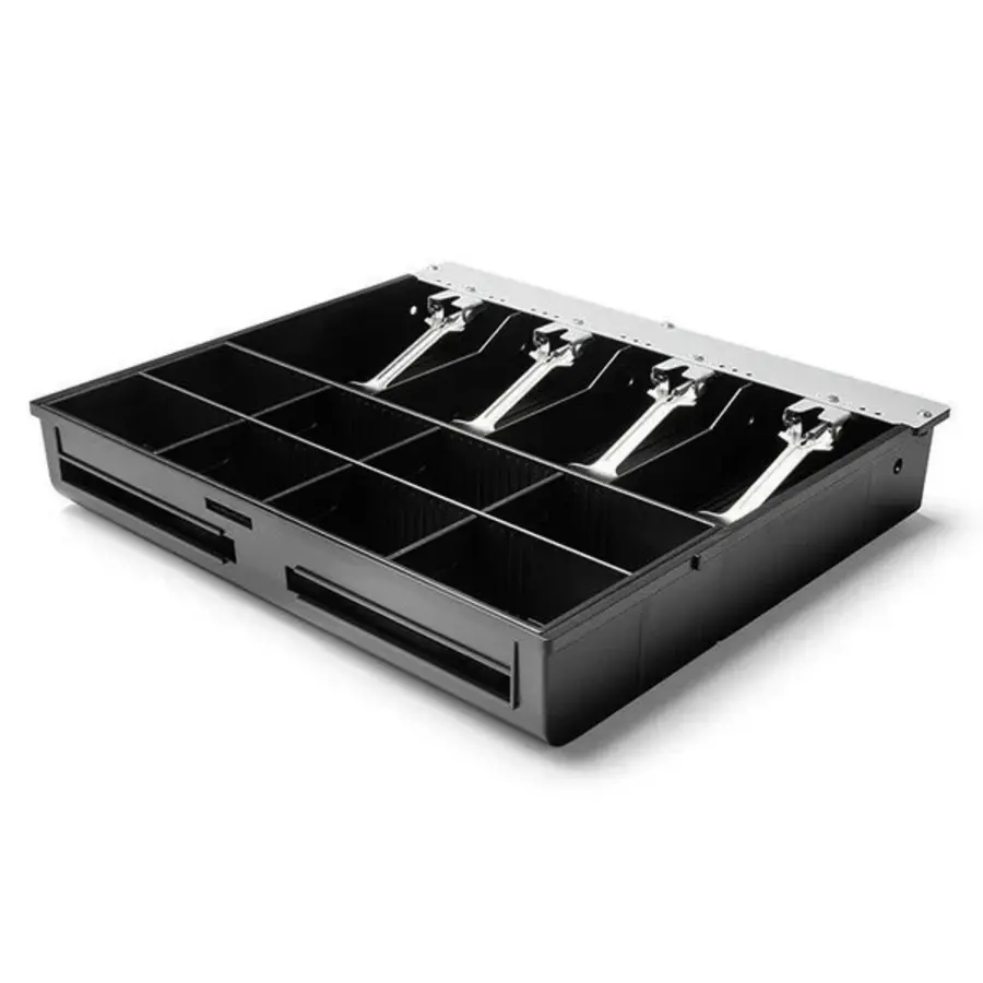 Kassenlade 410 USB Schwarz 8 Münzfächer + 4 Scheinfächer Elektrisch (USB) 410x415x110mm
