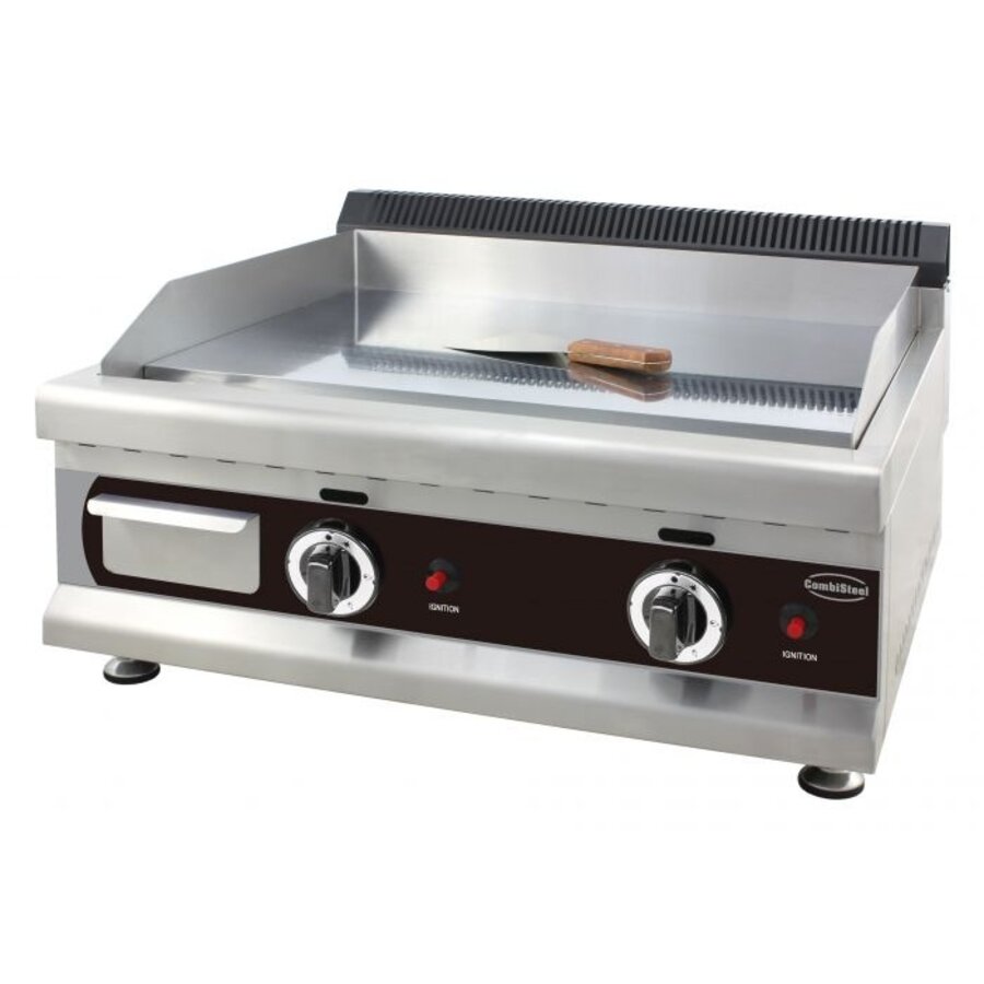 Plaque de cuisson au gaz propane en acier inoxydable 650 x 575 x 365 mm