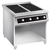 Combisteel Plaque de cuisson à induction professionnelle 4 feux 4 x 3,5 kW 400 volts 400 volts 800 x 700 x 900 mm