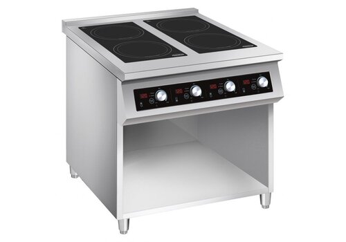  Combisteel Plaque de cuisson à induction professionnelle 4 feux 4 x 3,5 kW 400 volts 800 x 700 x 900 mm 