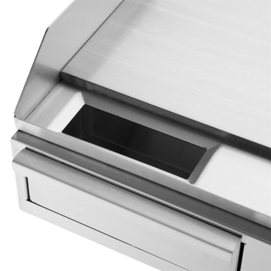 Elektrische Grillplatte aus Edelstahl 20 x 52,5 x 46,5 cm