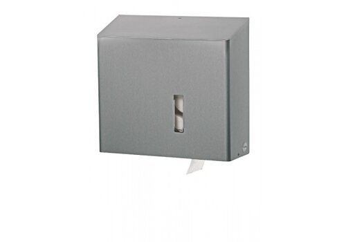  HorecaTraders Porte-rouleau de papier toilette 4 rouleaux en acier inoxydable 35 x 37,7 x 13,3 cm 