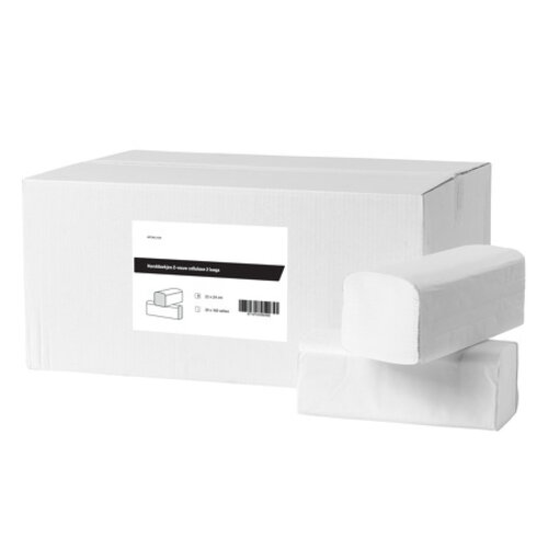  HorecaTraders Handdoekjes Z-vouw cellulose 2laags 