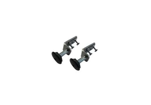  HorecaTraders Set of adjustable feet - 2pce/pck upright chromed wine rack 